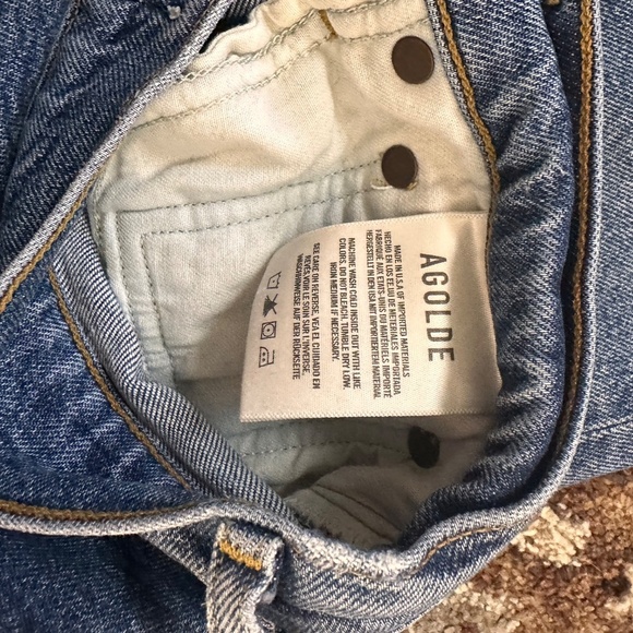 Agolde Toni Mid Rise Straight Jeans 27 - Picture 7 of 8